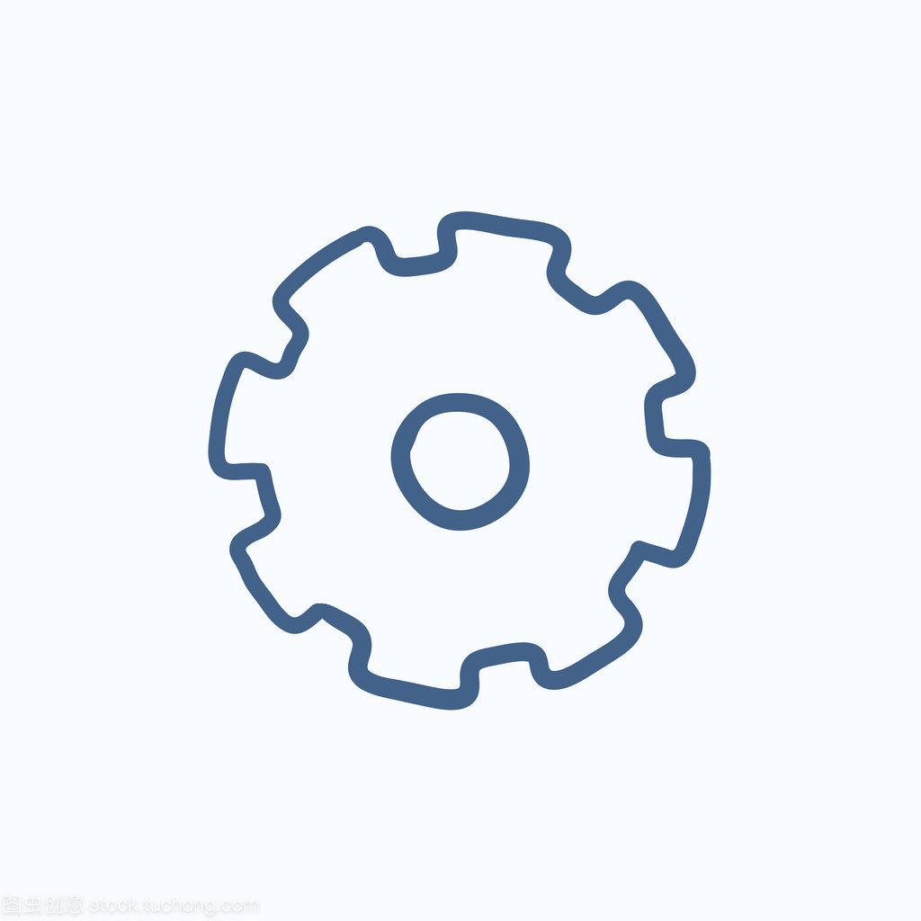 齒輪素描圖標(biāo) 工業(yè)時(shí)代的機(jī)械美學(xué)